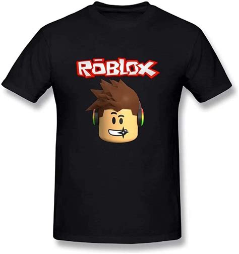 Funny Roblox Character Head Video Game Graphic Short Sleeve Mens