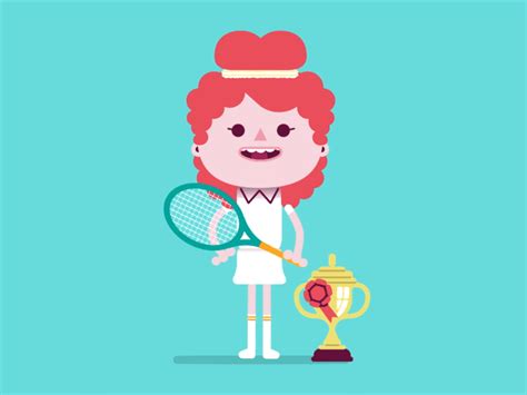 Tennis Player By Lolly On Dribbble