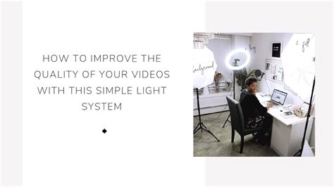 Improve Your Videos With This Simple Lighting System Youtube