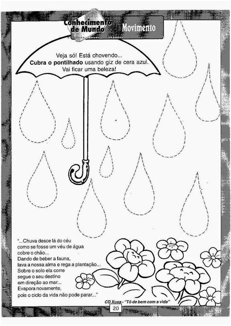 Atividade Sol E Chuva Educação Infantil