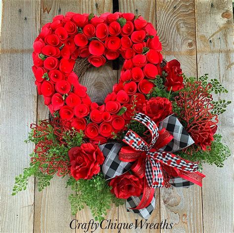 Love Wreath Valentines Day Wreath Valentines Wreath Etsy Valentine