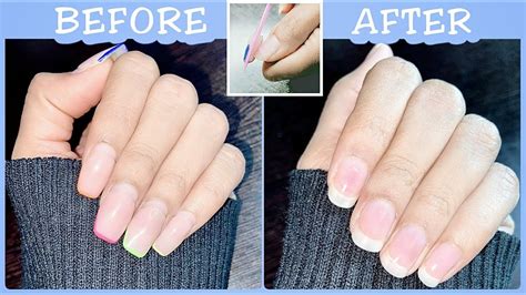 How To Remove Acrylic Nails At Home Without Acetone Basic Manicure