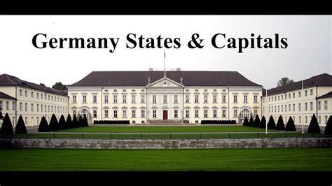 Germany States And Capitals Youtube