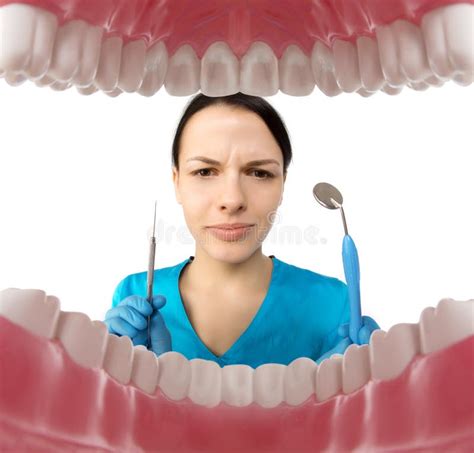 Dentist With Tools Concept Of Dentistry Whitening Oral Hygiene
