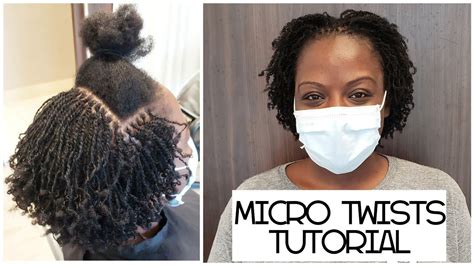 How To Install Micro Mini Twists For Starter Locs On 4c Natural Hair