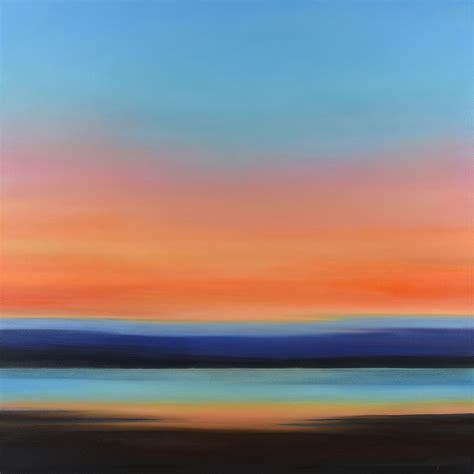 Vibrant Shore Abstract Landscape 36 X 36 — Suzanne Vaughan Art
