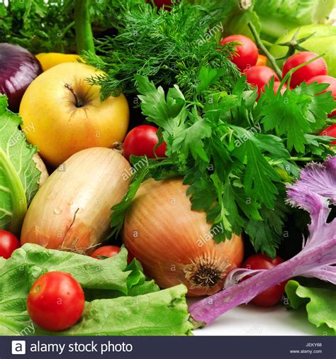 Fresh Fruits And Vegetables Stock Photo Alamy