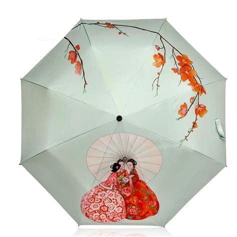 Japan Beautiful Women Sun Umbrella High Quality Outdoor Windproof Rain