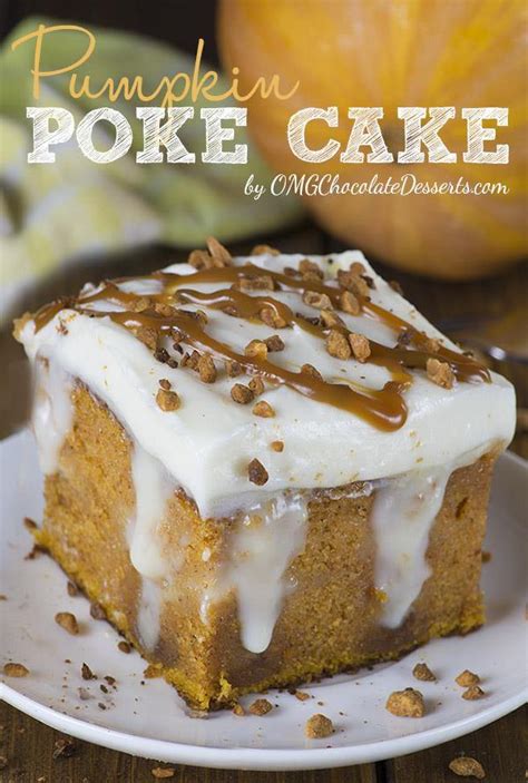 Pumpkin Poke Cake Delicious Thanksgiving Dessert Idea