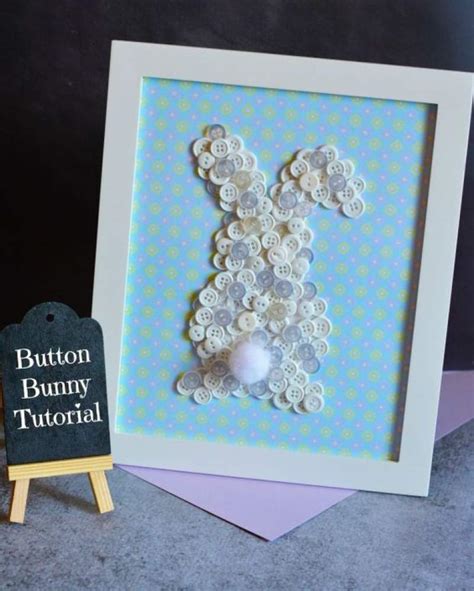 Cute Easter Crafts With Buttons Are Yall Thready For