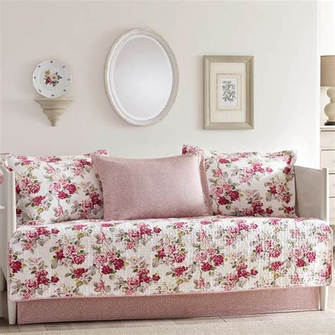 Comforter sets from ashley furniture homestore the bedroom is a tranquil space made for sleep and relaxation. Laura Ashley Lidia 5-Piece Red Daybed Set-218659 - The ...