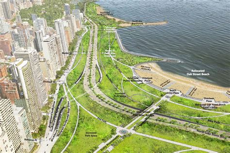 Future Of Downtown Chicagos Lake Shore Drive Previewed In New