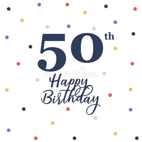 Happy 50th Birthday Banner Stock Illustration Illustration Of 70th