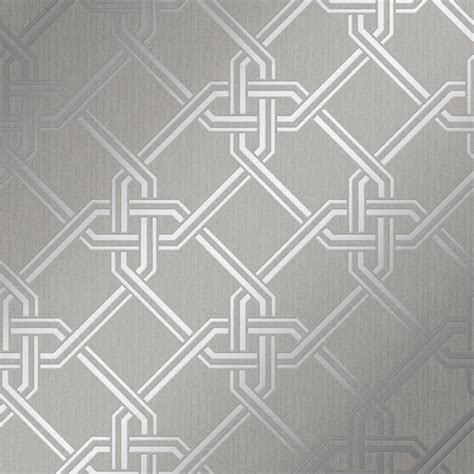 Henderson Interiors Sapphire Geometric Metallic Wallpaper