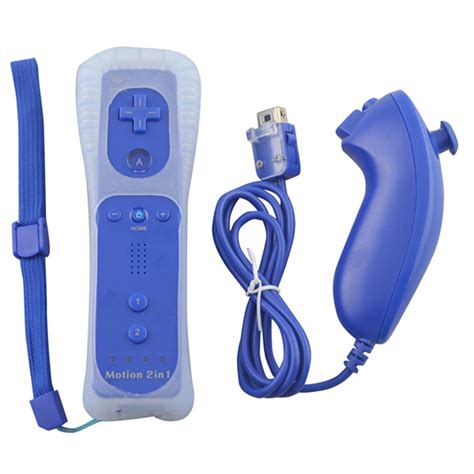 Built In Motion Plus Remote And Nunchuck Controller With Silicone Case