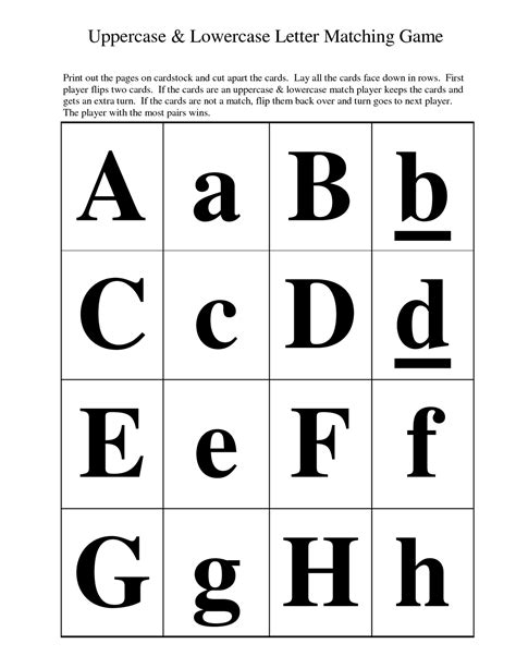 Upper And Lower Case Alphabet Printables