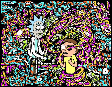 Rick And Morty Trippy Wallpapers Aesthetic Psychedelic Trippy Rick