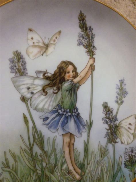 Flower Fairy Collector Plate Lavender Fairy By By Thefurkidsstore
