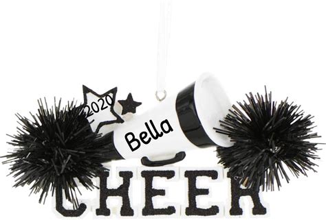 Personalized Cheerleader Christmas Ornament Cheer Captain Ornament Cheer Coach