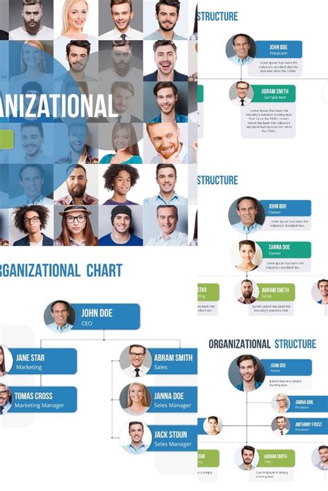 Organizational Chart And Hierarchy Keynote Template Organizational