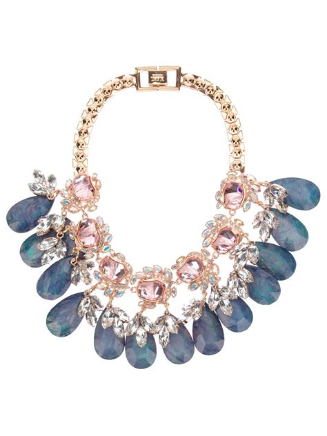Check spelling or type a new query. Mawi Flower Gemstone Necklace in Gold | Lyst