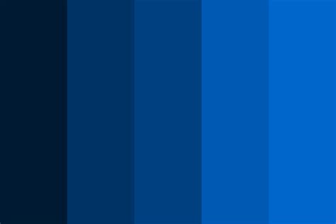 Deep Ocean Blue Color Palette