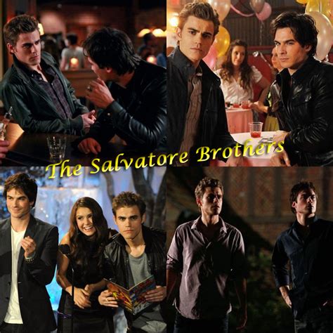 The Salvatore Brothers The Vampire Diaries Tv Show Fan Art 12017026