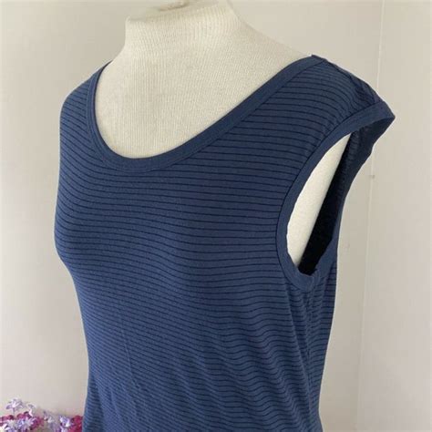 James Perse Tops James Perse Tucked Stripe Ballet Tank Ruching