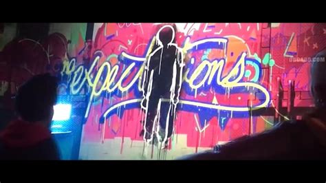 Graffiti Art Of Expectations By Miles Morales In The Movie Spiderman