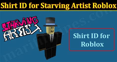 Shirt Id For Starving Artist Roblox March Details