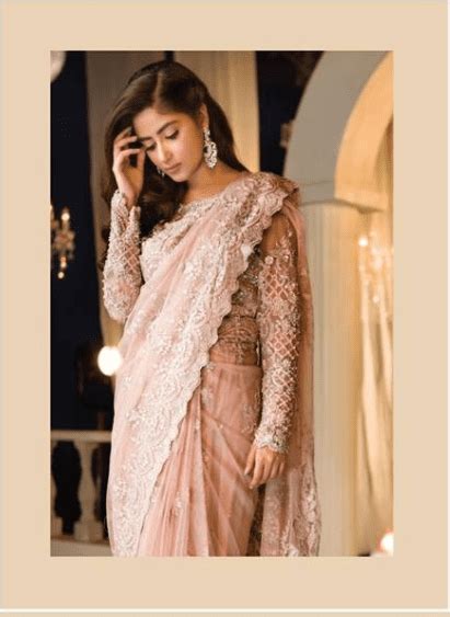 8 Reasons Why Maria B Stitched Handwork Saree Is A Must Have