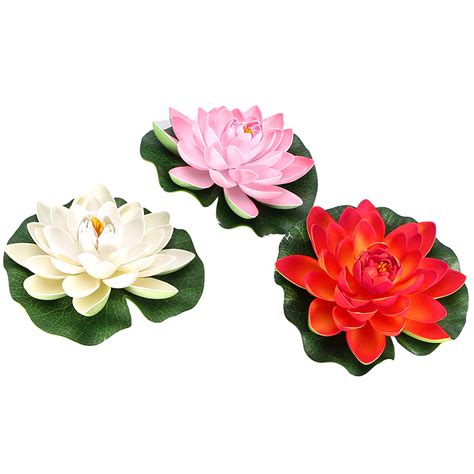 Lotus Flower Artificial Water Lily Decoration Simulation Decorative