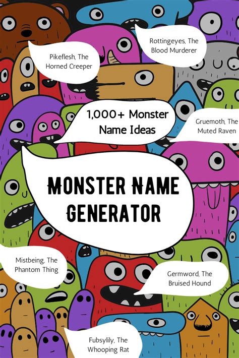 Monster Name Generator 1000 Monster Name Ideas Imagine Forest