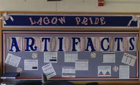 Baseball Theme Bulletin Board Artifacts Bulletin Boards Teacher