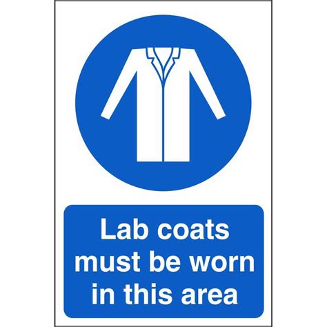 Lab Coats Must Be Worn In This Area Mandatory Workplace Safety Signs