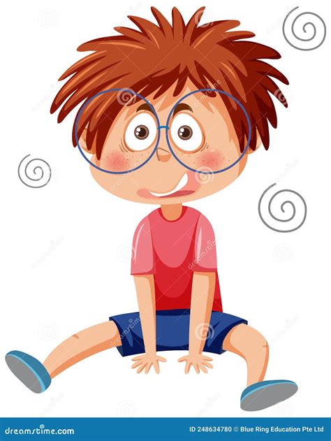 Confused Boy Cartoon Character Stock Vector Illustration Of Children