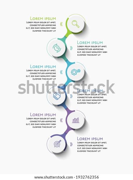 Business Data Visualization Timeline Infographic Icons Stock Vector