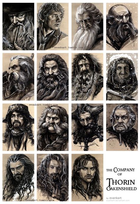 The Company Of Thorin Oakenshield By Evankart On Deviantart Lord Of