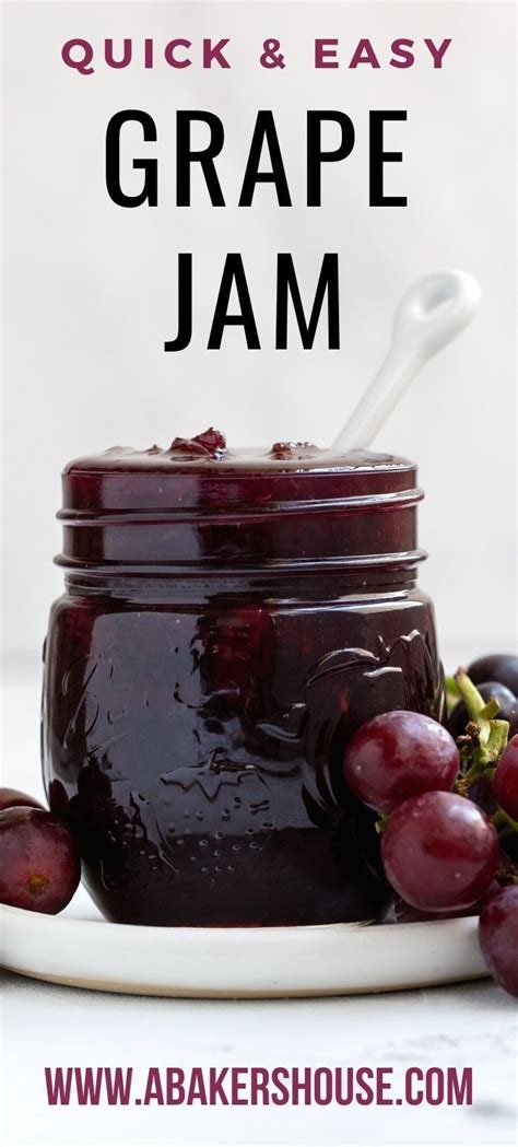 Easy Grape Jam Grape Jam Homemade Grape Jelly Jam Recipes Homemade