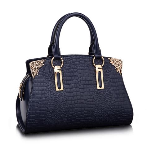 Best Selling Women Leather Handbags Genuine Leather Totes Crocodile