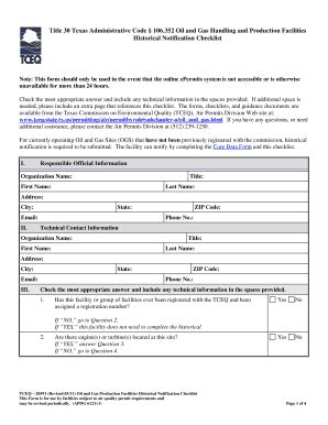 Fillable Online Tceq Texas Checklist Form Fax Email Print
