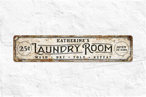 laundry metal signs laundry room decor farmhouse sign custom sign personalised ts rustic