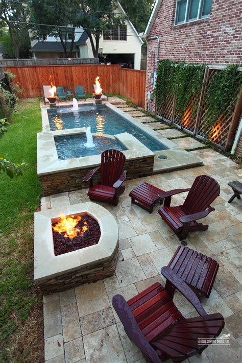 Create a poolside retreat by arranging outdoor lounge chairs beside the pool. Pin by Lindsey Shankle on dream home | Small backyard ...