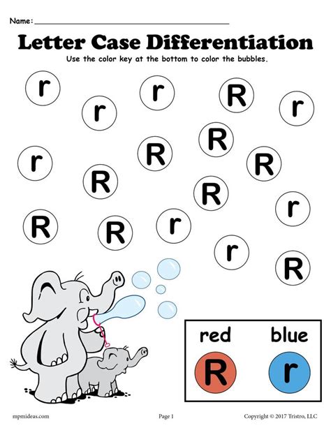 Printable worksheets are the key of the preschool education. Letter R Do-A-Dot Printables For Letter Case Differentiation Practice! - SupplyMe