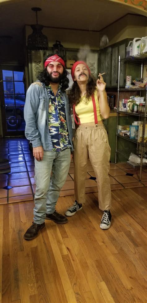 My Partner And I Dressed As Cheech And Chong For Halloween Rtrees