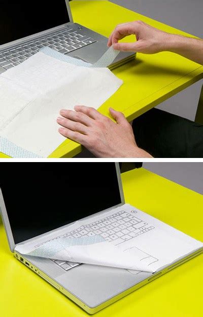 Specially Designed Napkin Keeps Your Laptops Keyboard Clean Tech Digest