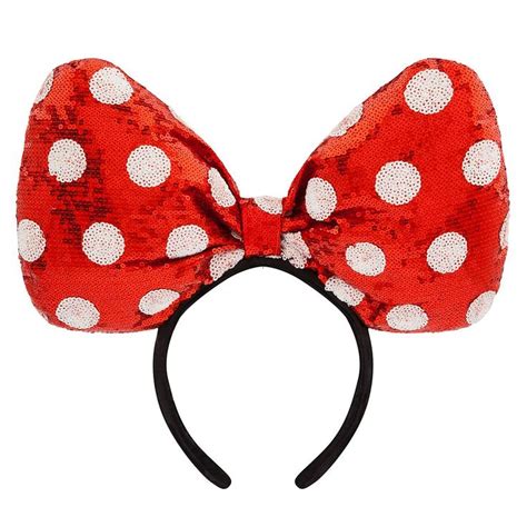 Minnie Mouse Large Bow Headband Shopdisney In 2020 Minnie Mouse