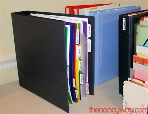 Organize With A Reference Binder Organizing Paperwork Home
