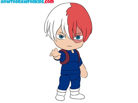 How To Draw Todoroki Easy Drawing Tutorial For Kids