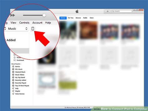 Go to the photos section then click add icon on the top. How to Connect iPad to Computer (with Pictures) - wikiHow